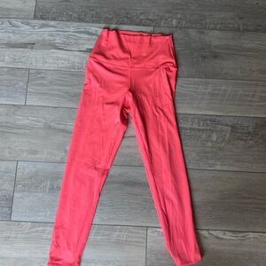 NEON CORAL LEGGINGS